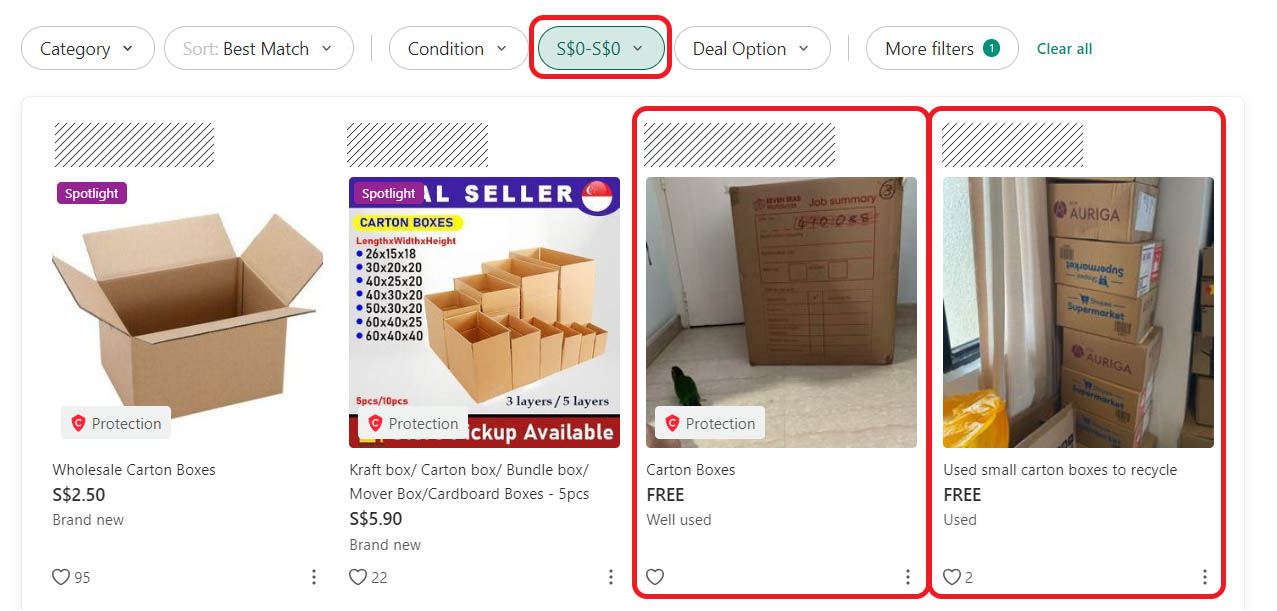 Free moving boxes Carousell